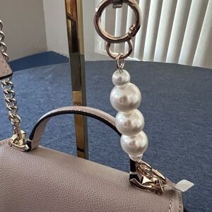CHAIN EXTENDER Pearls & Gold  Adds 5.5” to Your Bag Strap or Bag Charm Clip